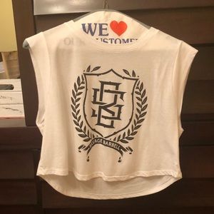 Savage Barbell sleeveless crop tee.